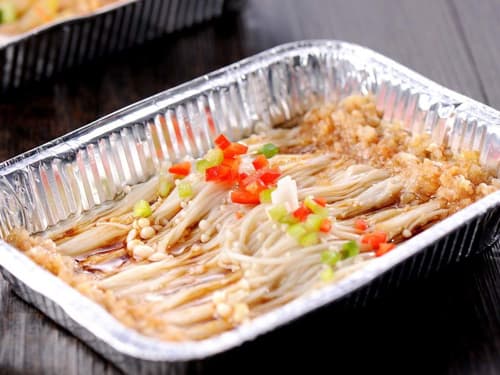 镇原锡纸烤金针菇